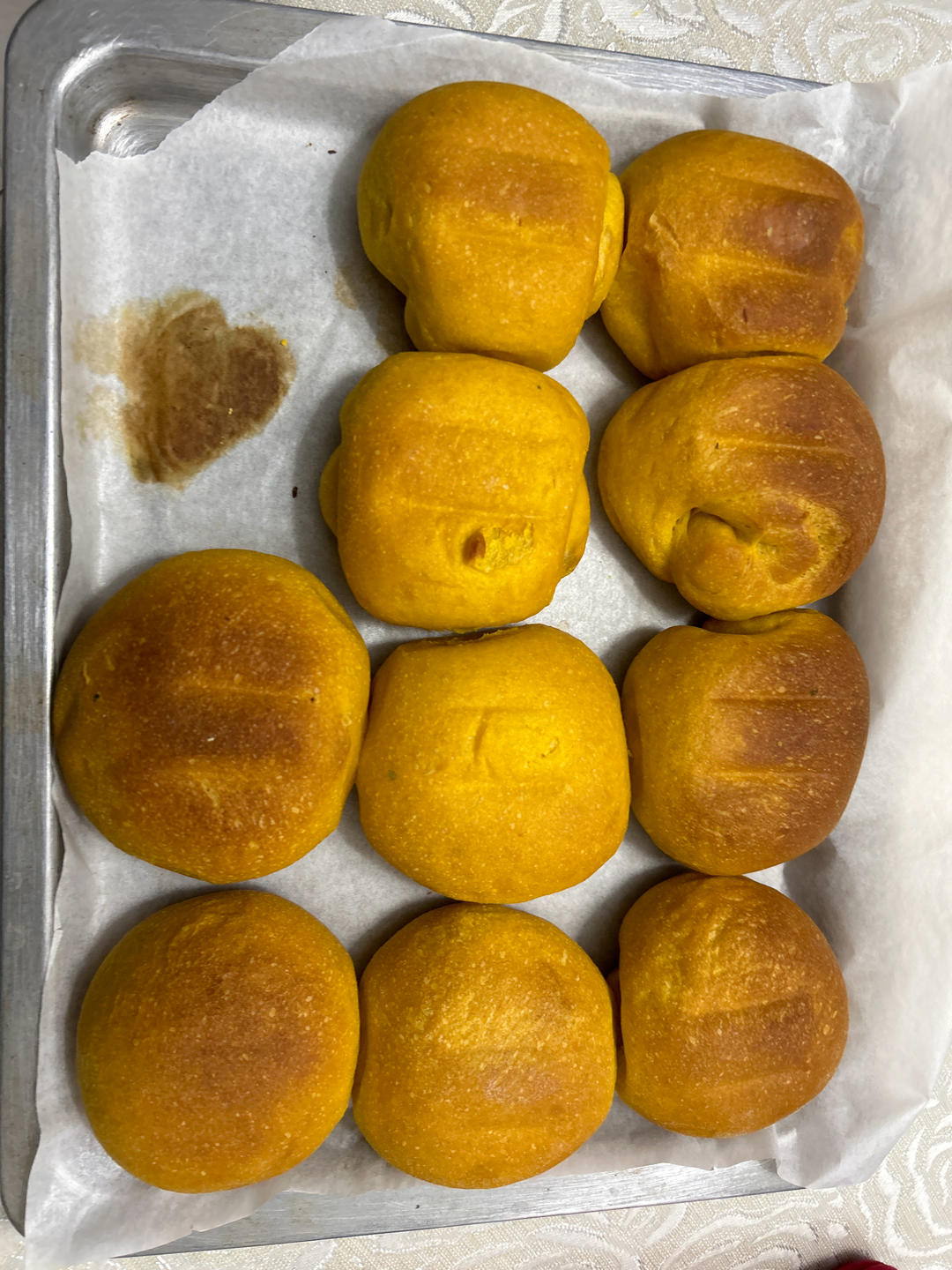 金灿灿的南瓜吐司，松软得没话说！