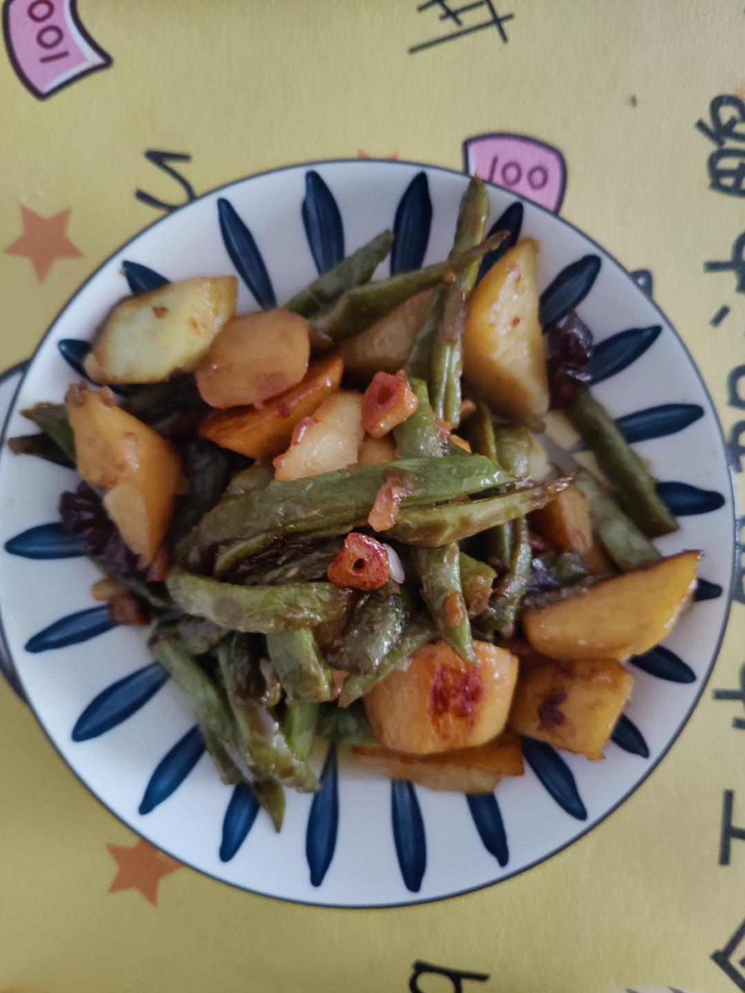 豆角炖土豆极简版💜