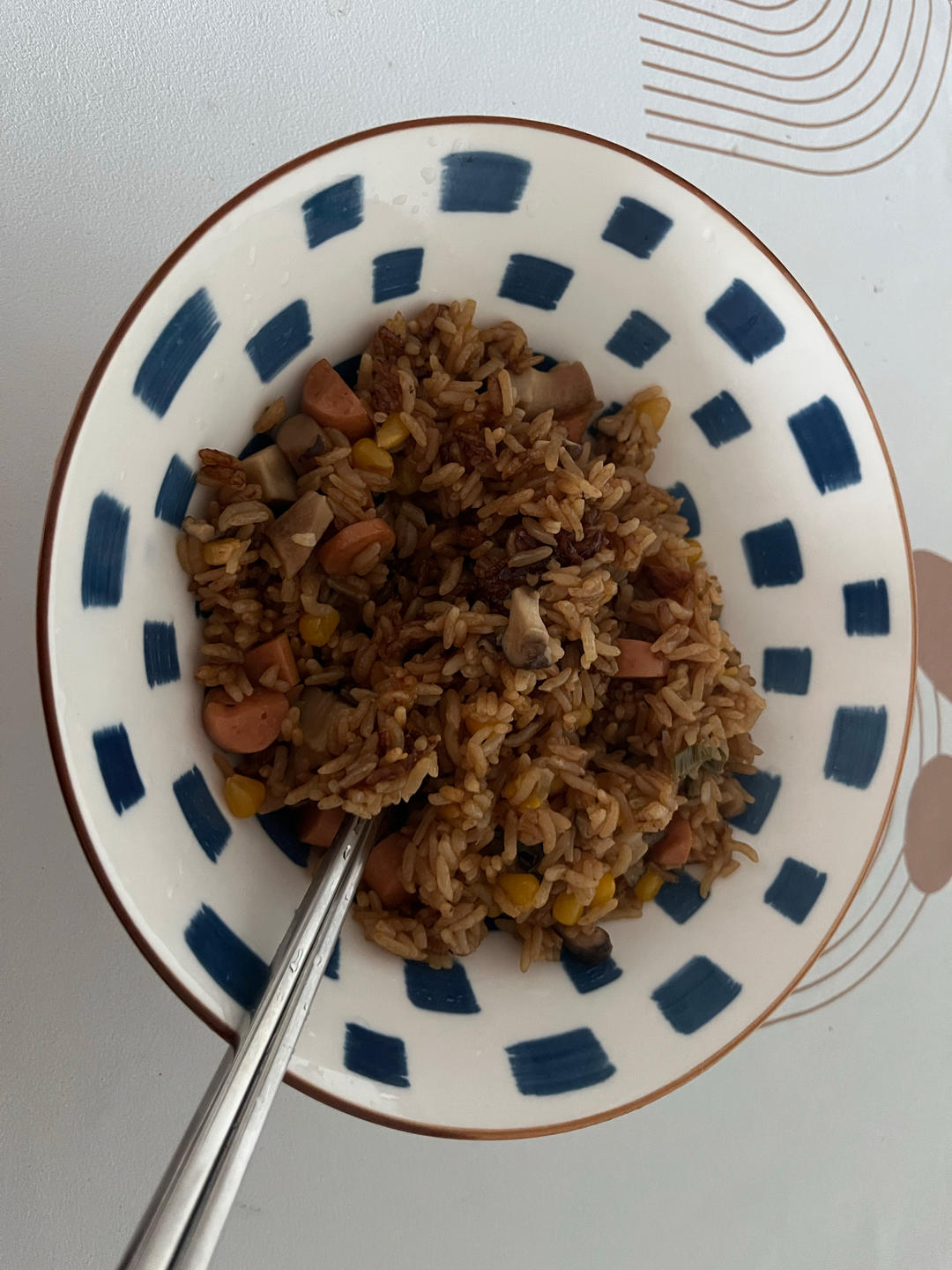 香菇腊肠焖饭