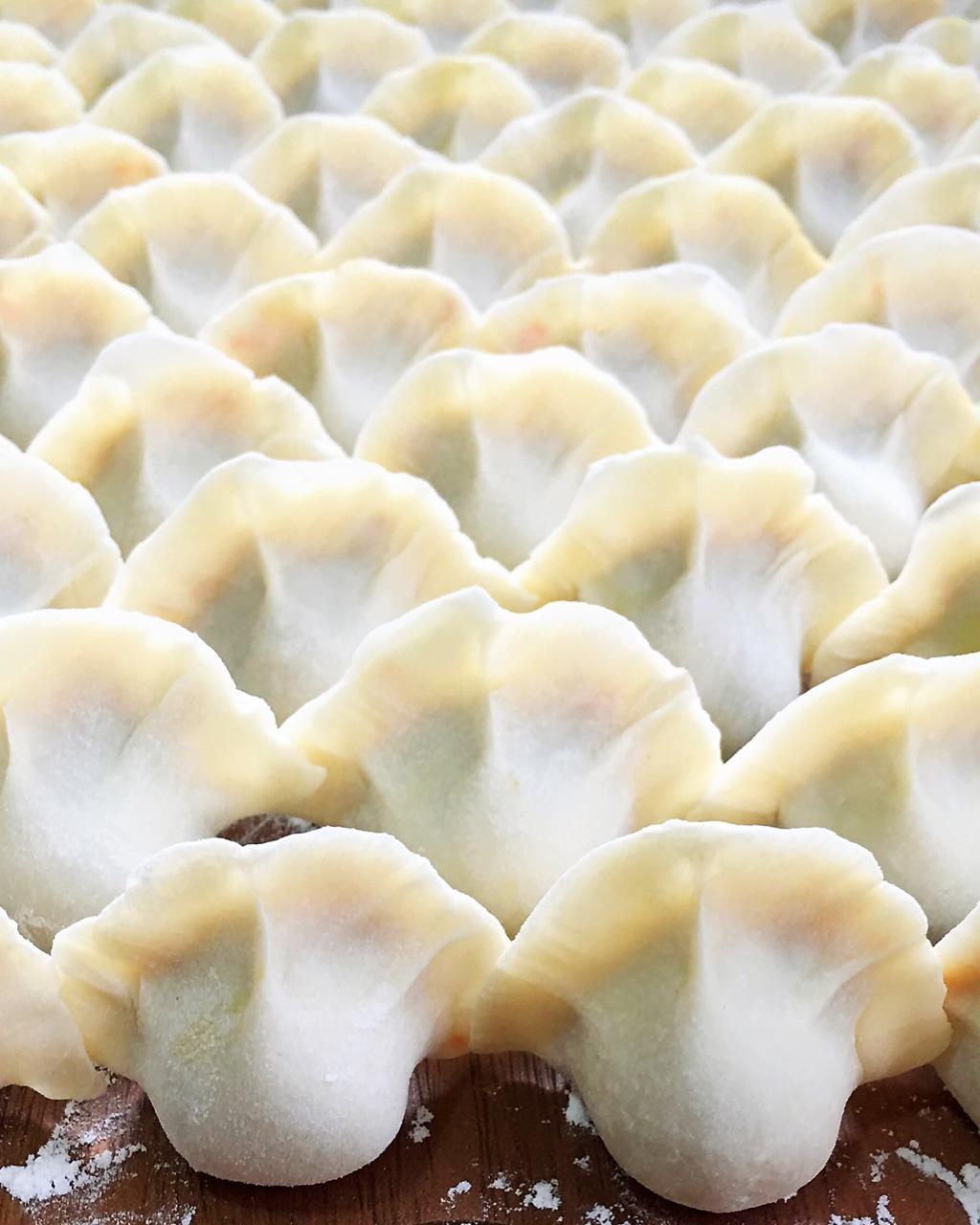 我很家常做的大肚饺子包法后附视频胡萝卜牛肉馅儿