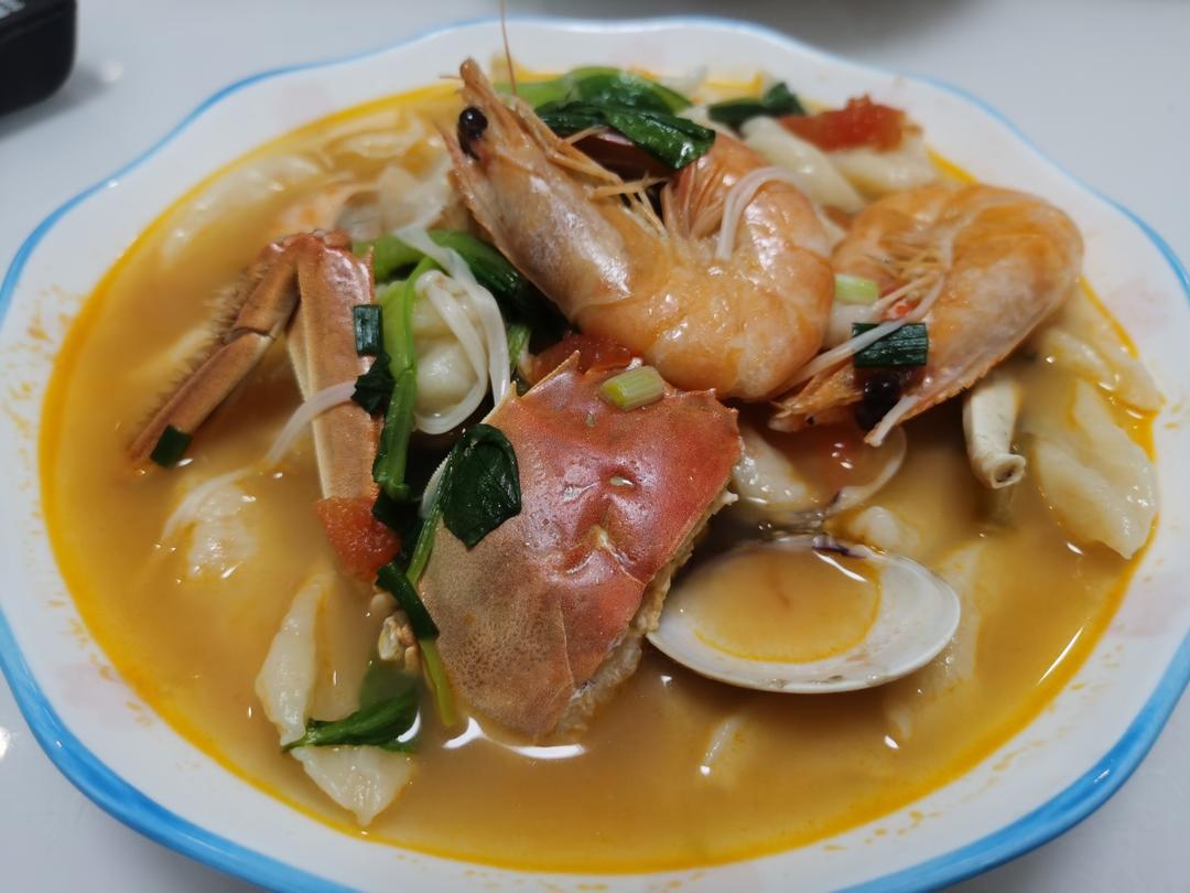 海鲜面疙瘩