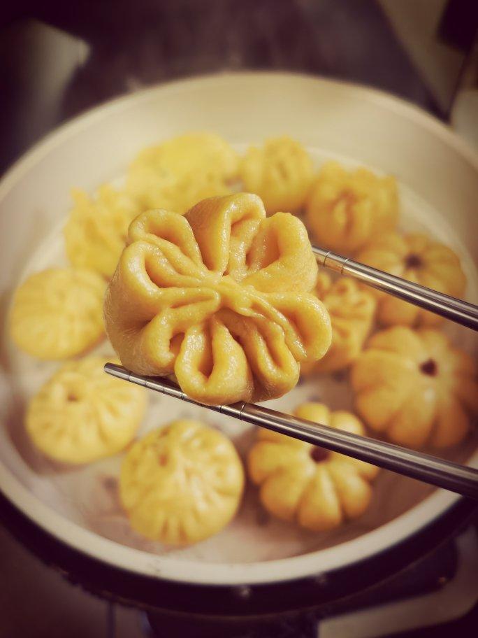 花形包子做法视频（咖喱肉包）