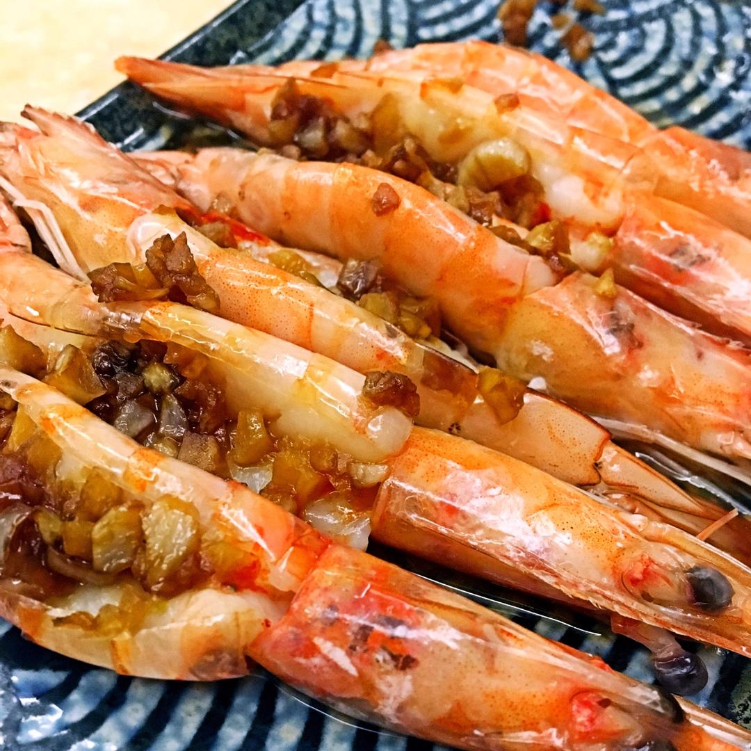 蒜蓉蒸虾