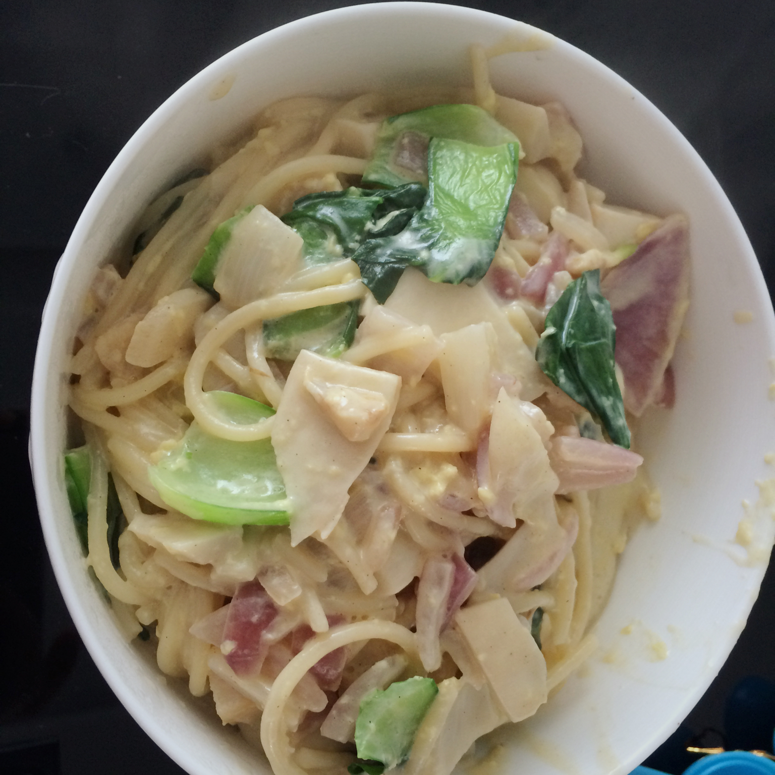 超简单的奶汁培根意面Carbonara