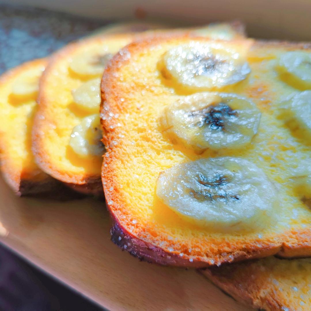 好吃到哭的香蕉烤吐司❗️酥脆香甜❗️零失败❗️