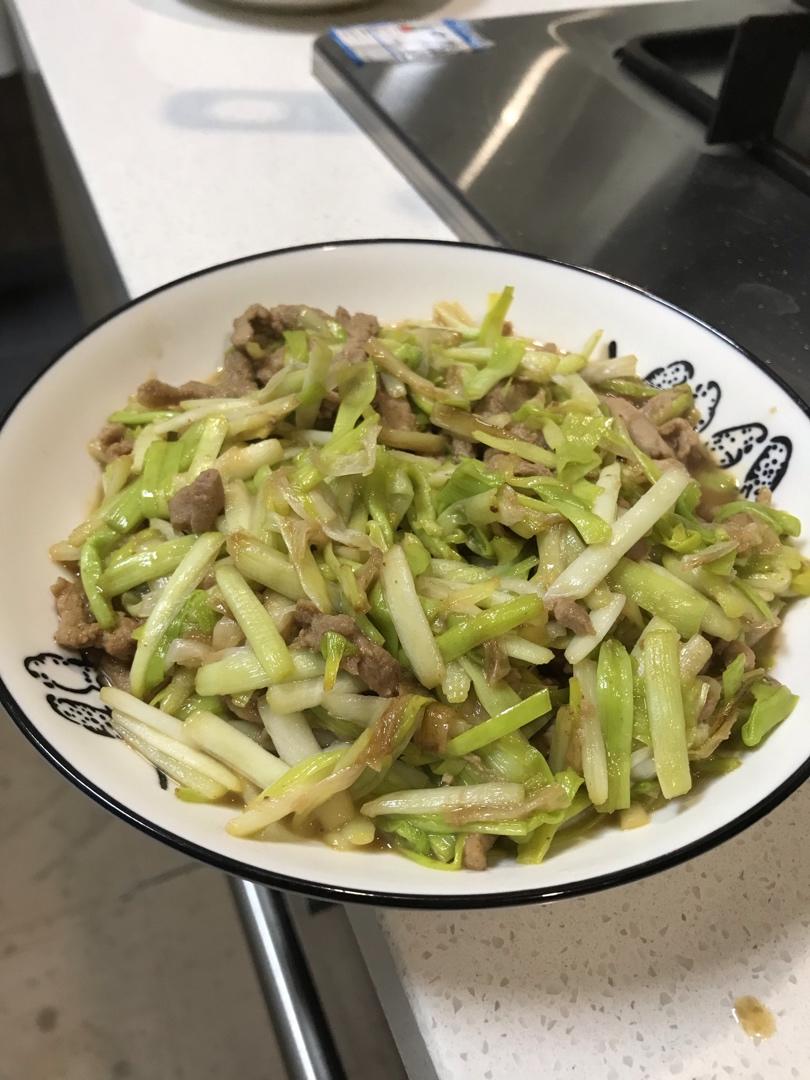 韭黄炒肉丝