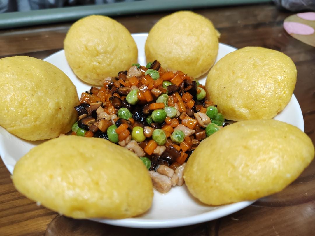 玉米杂蔬窝窝头