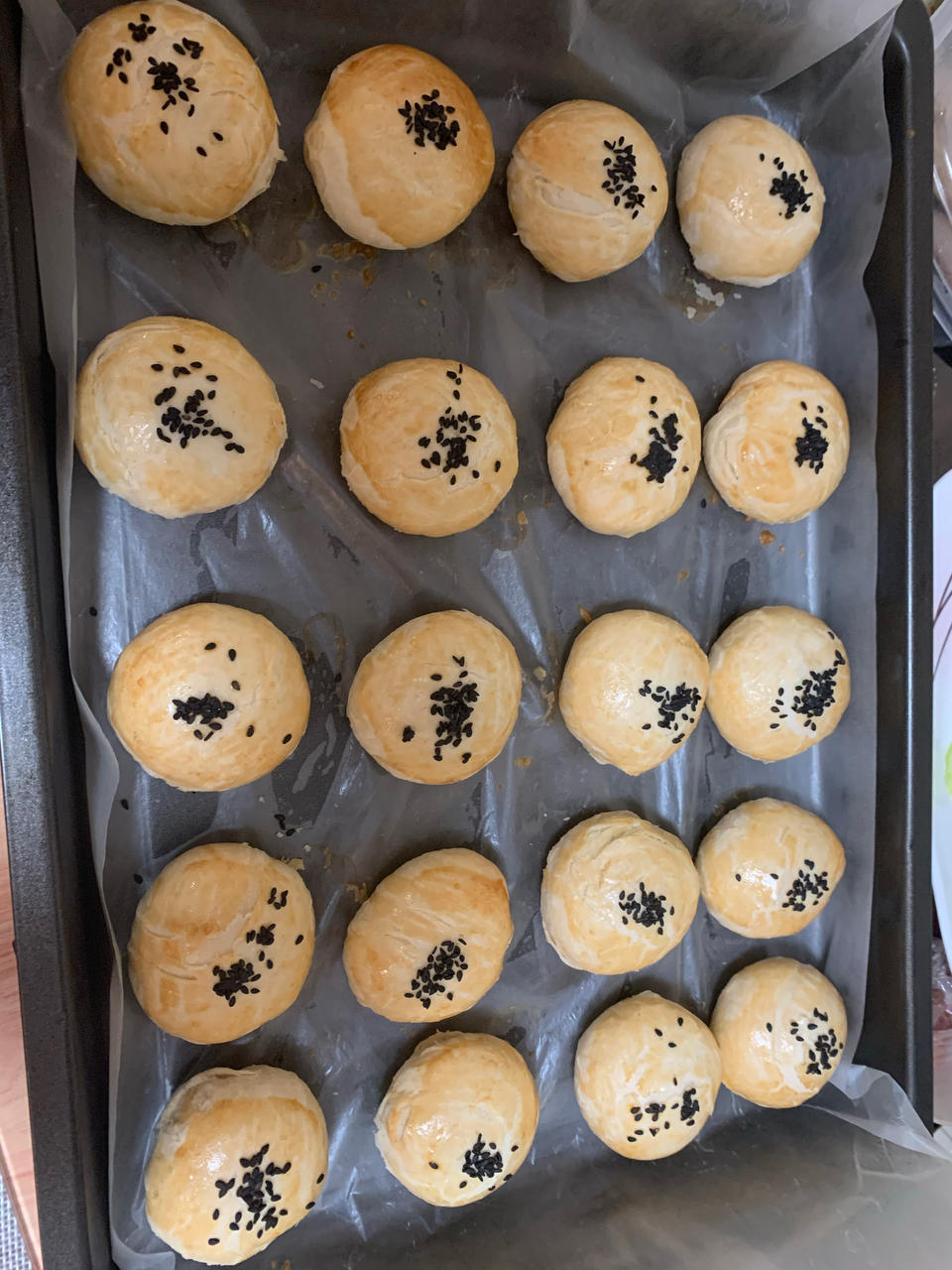 酥到掉渣的红豆饼