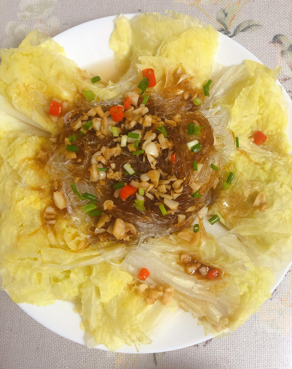 懒人下饭神器，蒜蓉蒸粉丝金针菇娃娃菜