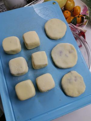 无油低糖，想想都流口水的山药紫薯仙豆糕的做法 步骤9