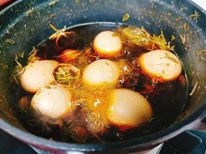 节气风物-立夏蛋 核桃壳茶叶卤蛋的做法 步骤7