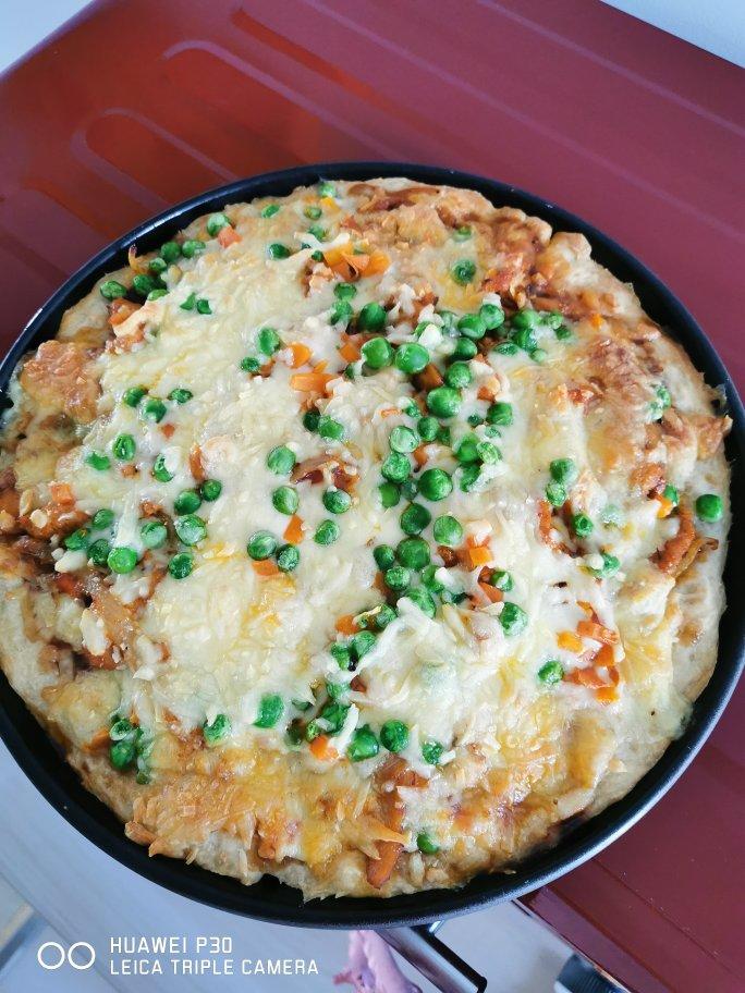 奥尔良鸡肉披萨（含披萨酱和饼底做法）