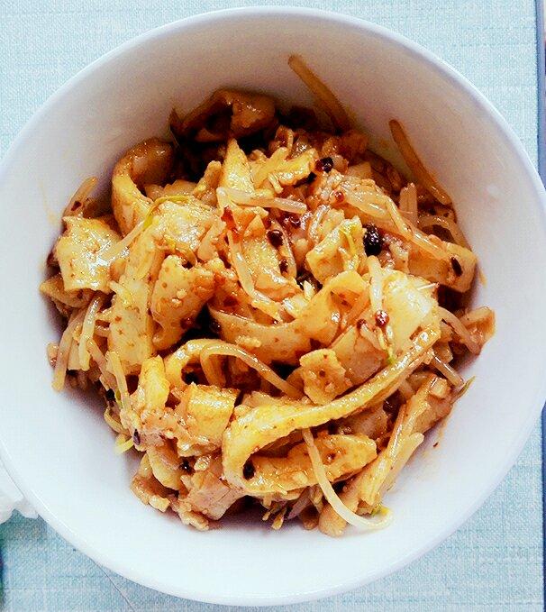 不用水洗的自制凉皮，零失败