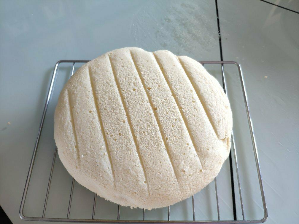 零失败戚风蒸蛋糕（8寸）可做蛋糕胚（另附红丝绒蒸蛋糕做法）