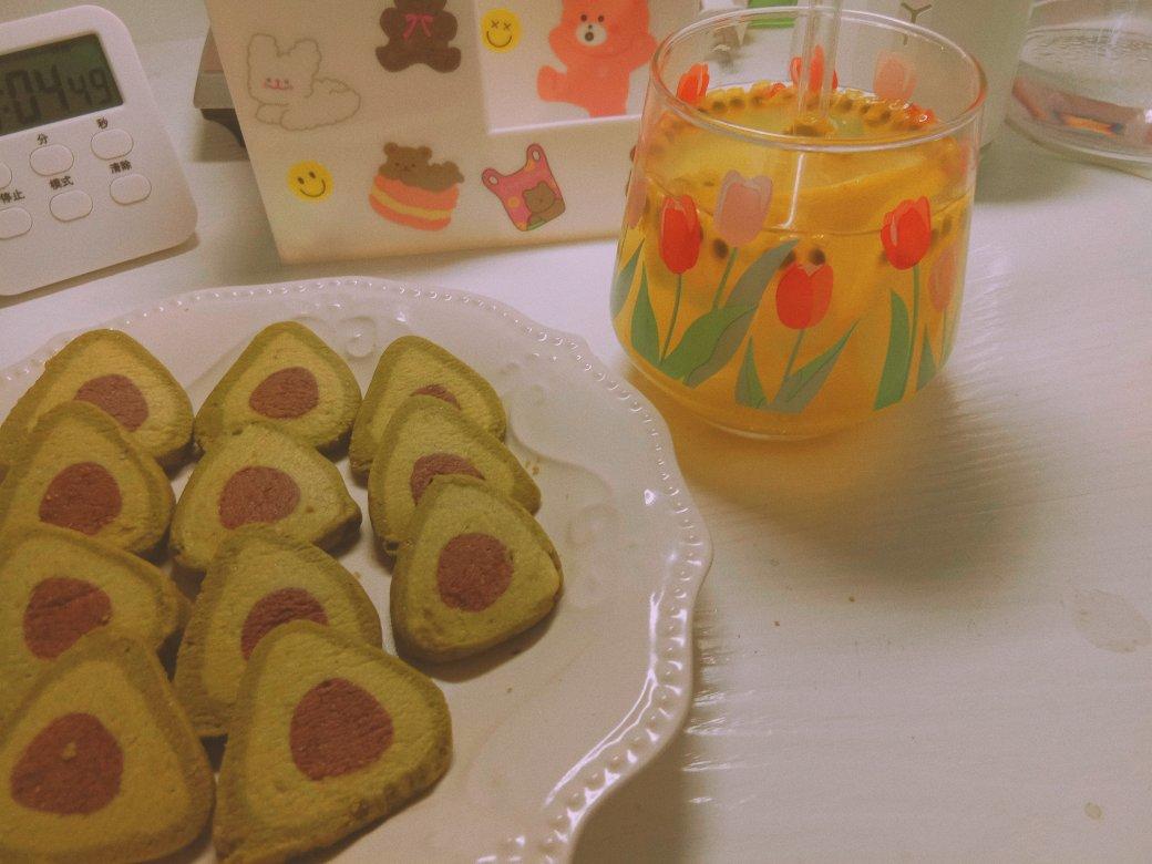 🥑免打发，免模具，清新小可爱—牛油果造型曲奇饼干