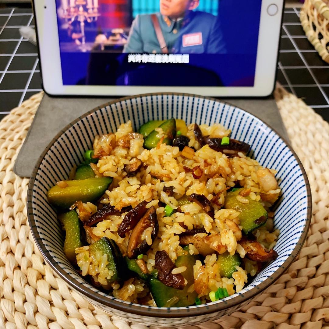 美味到不行的南瓜饭