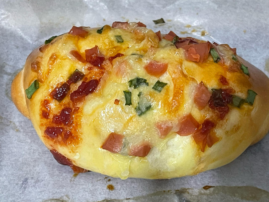 香葱火腿肉松面包