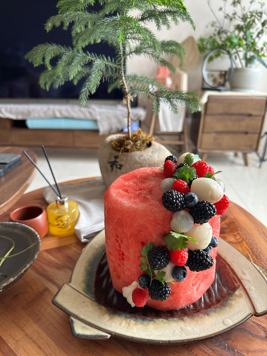 “没蛋没糕”的🍉西瓜水果“蛋糕”教程