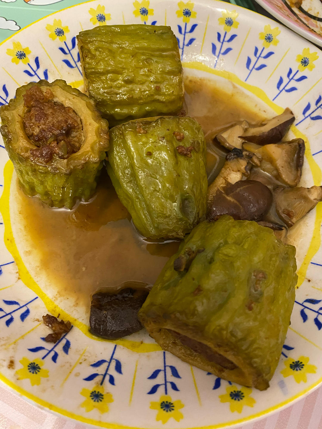 夏天消暑-苦瓜酿肉