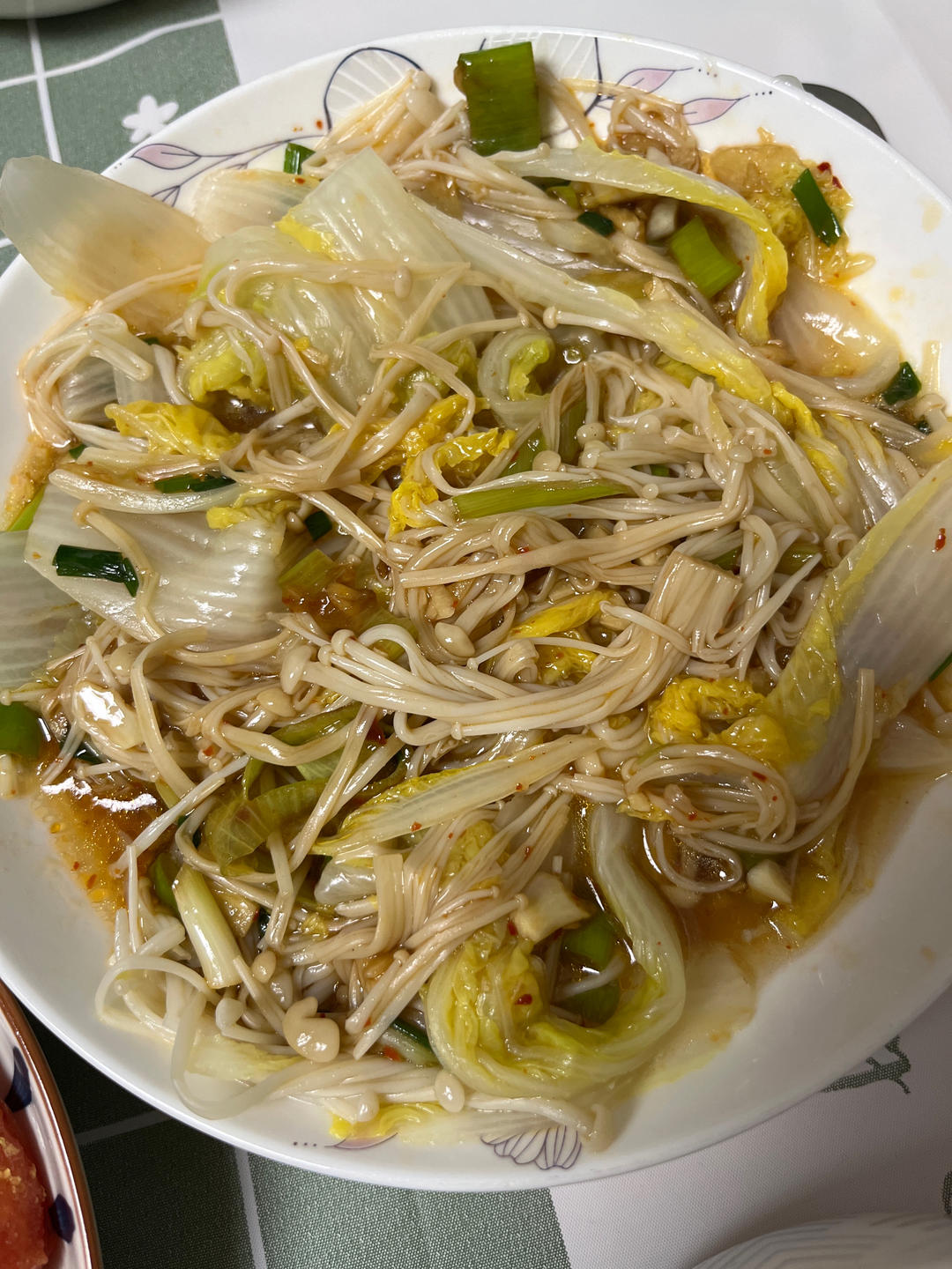低卡低脂❗️蒜香娃娃菜金针菇好吃到转圈圈～