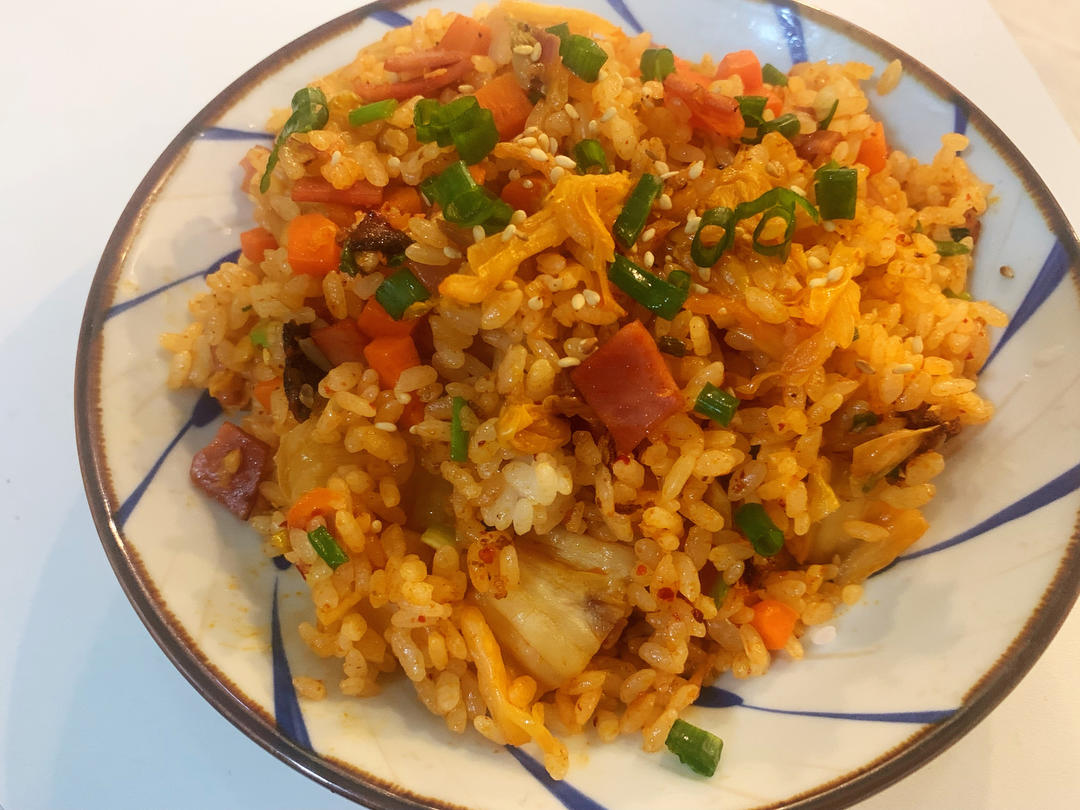 超快手泡菜炒饭