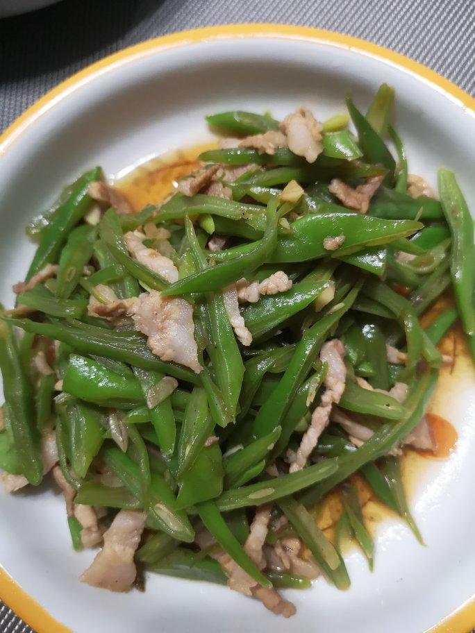 豆角炒肉丝
