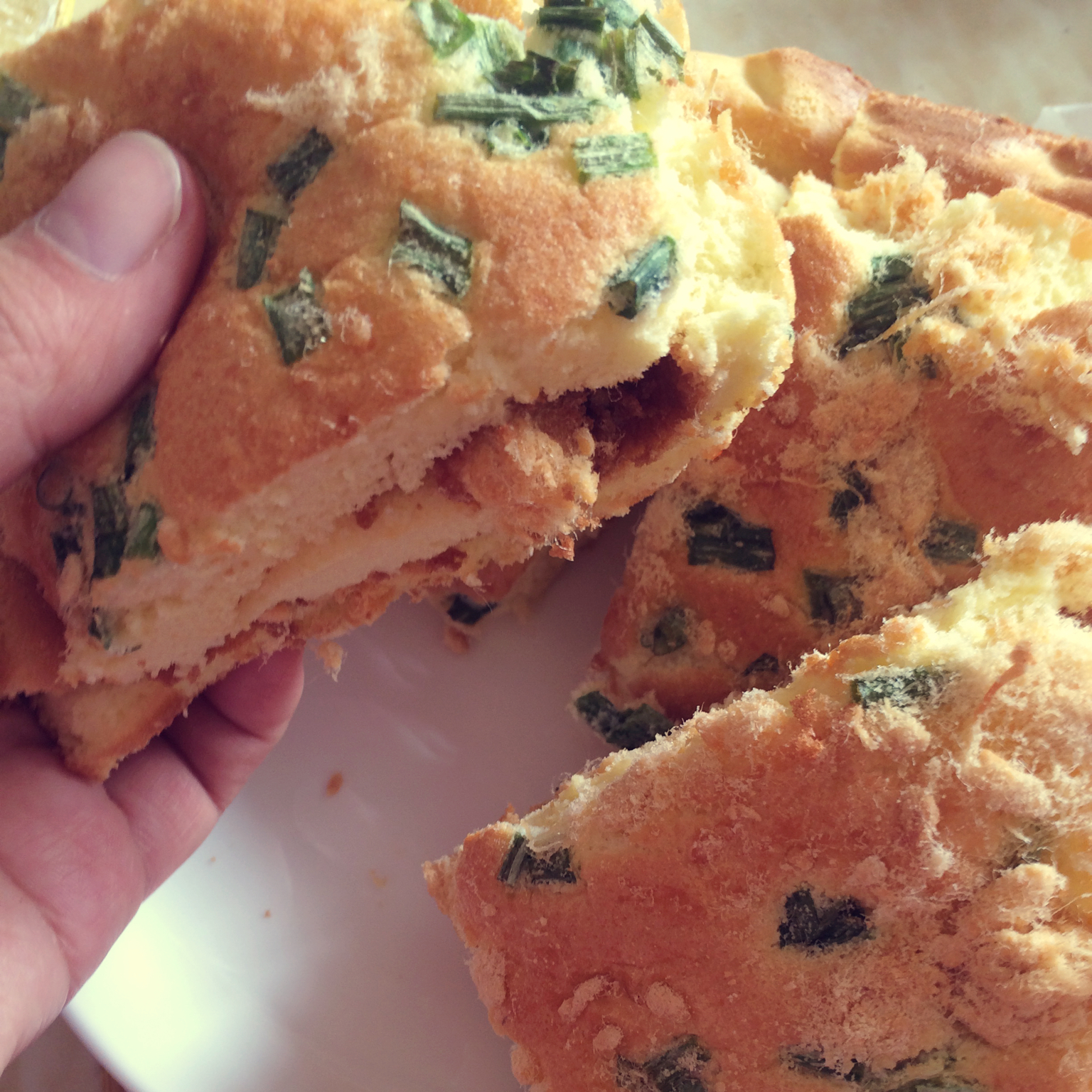 香葱肉松蛋糕卷