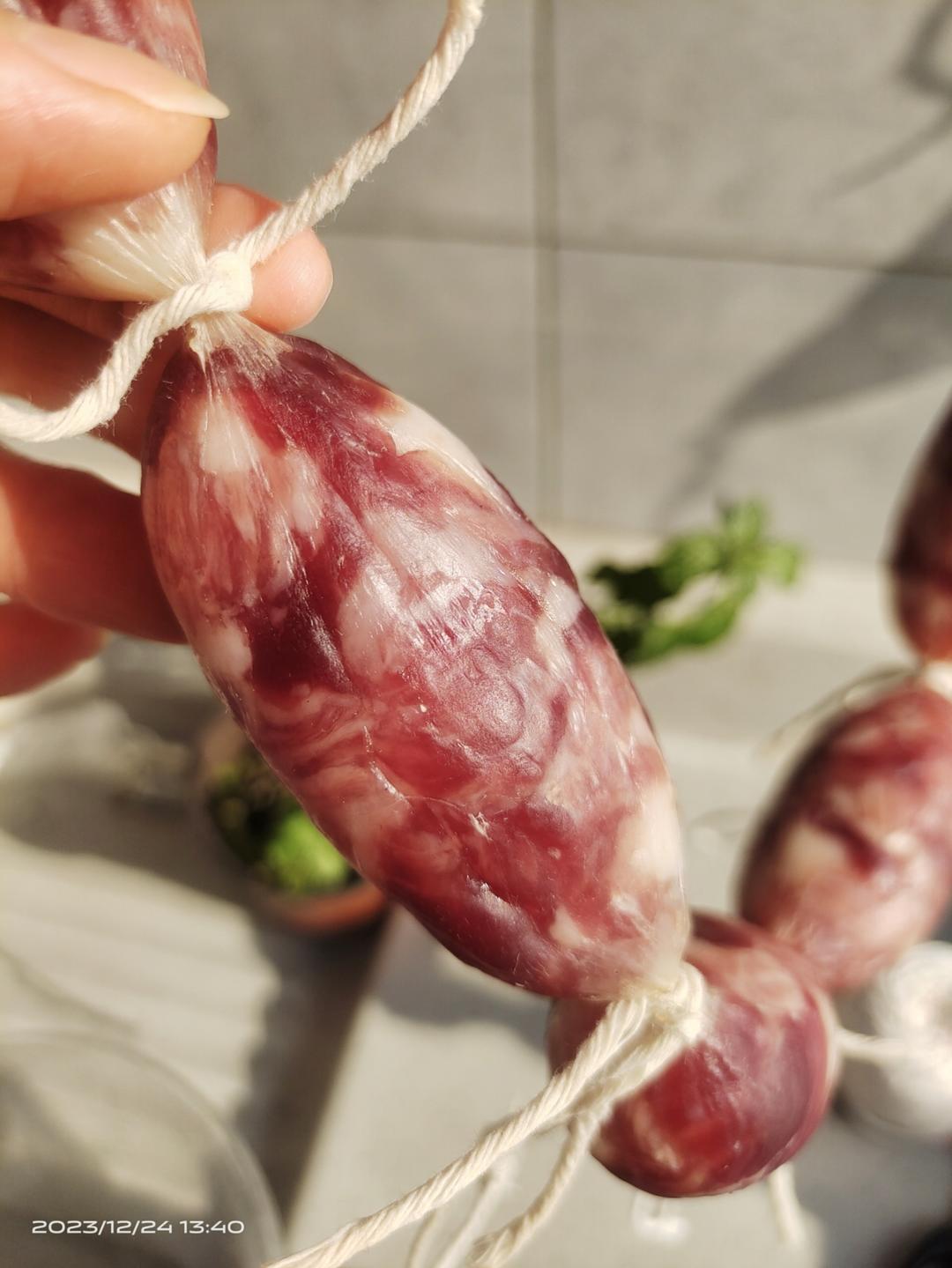 自制腊肠，灌香肠，苏式香肠