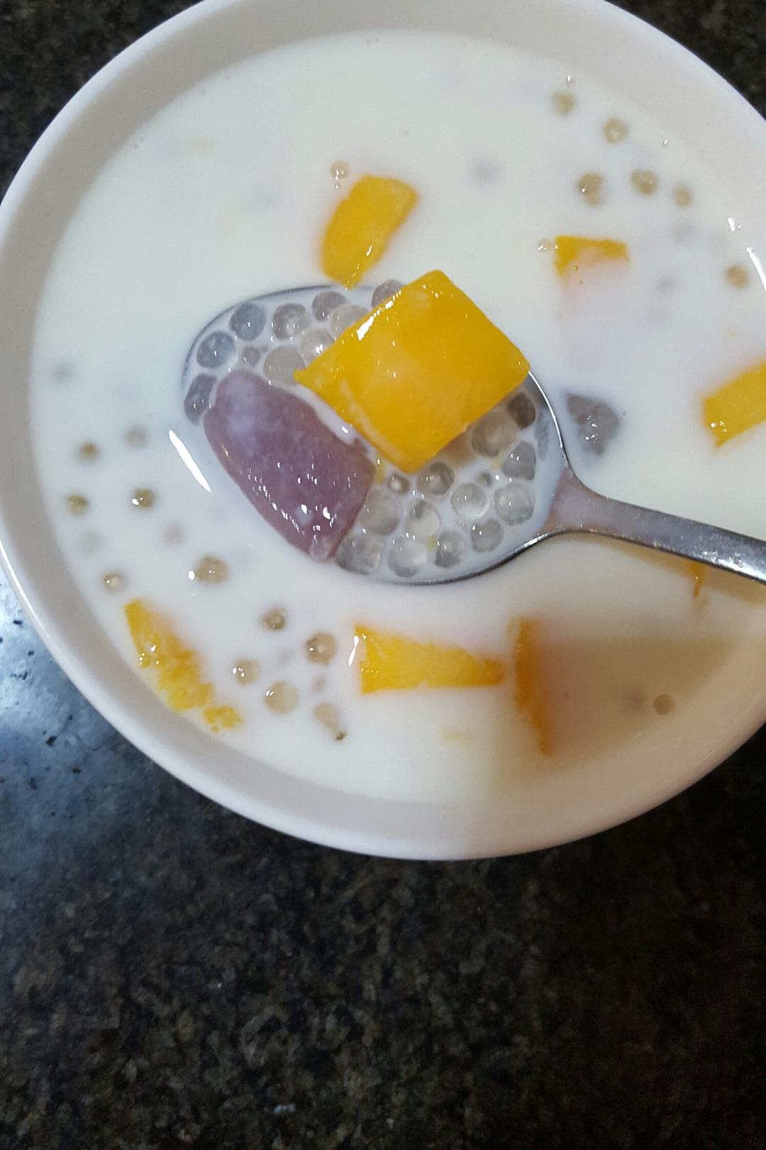 汐陌吉吉做的芒果西米露