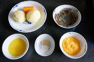 黄金土豆虾球—松下蒸烤箱SC300的做法 步骤1