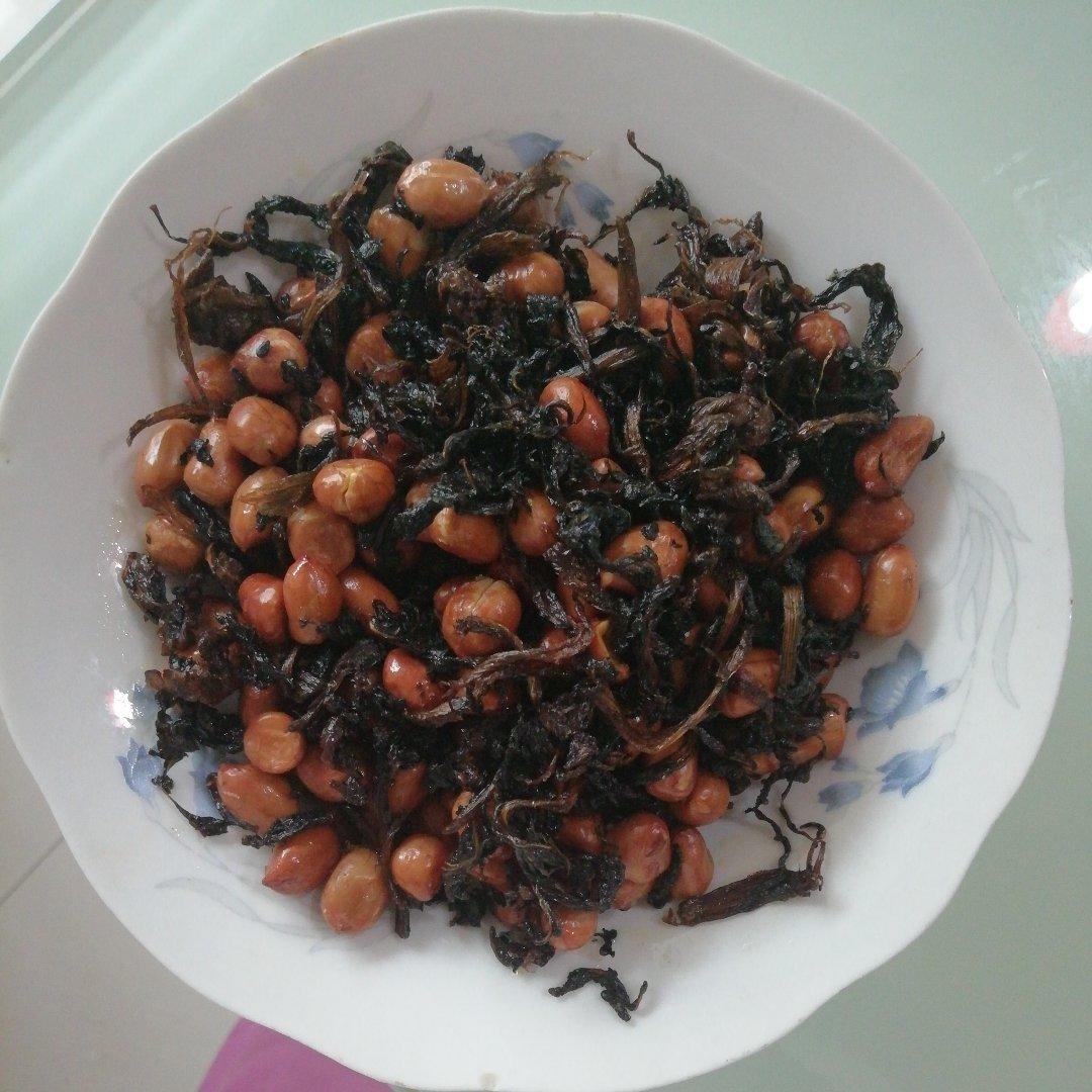 紫竹静香做的梅干菜花生米