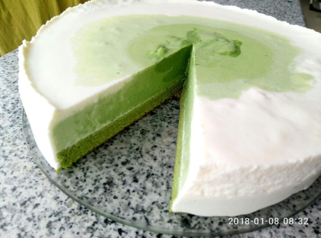 渐变抹茶慕斯蛋糕：我Amanda带着既美又作的抹茶甜点又来了！【曼食慢语】