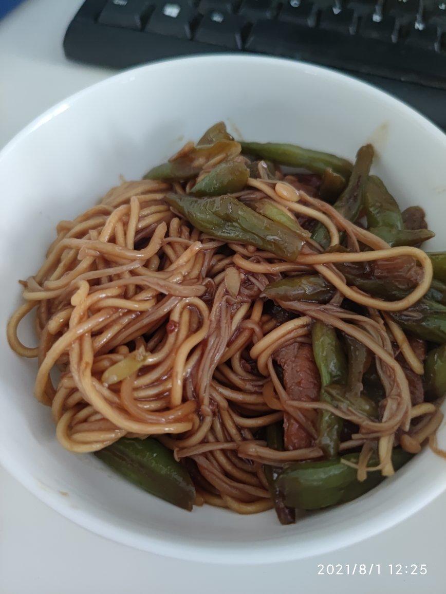 家常豆角焖面