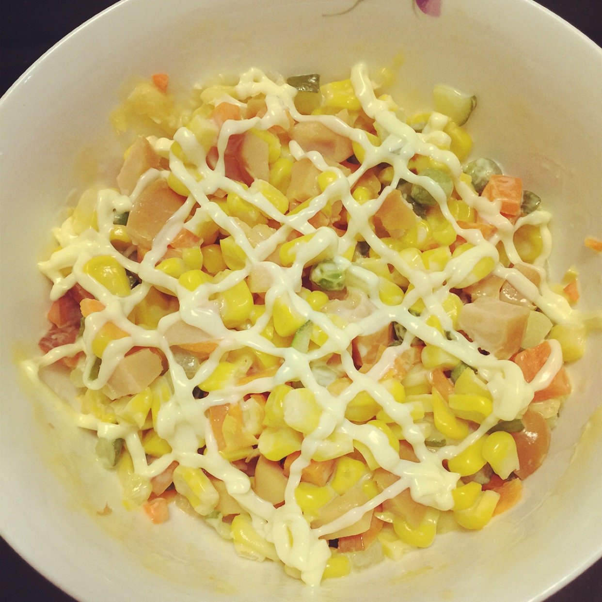 blue懒妞妞做的肯德基玉米沙拉