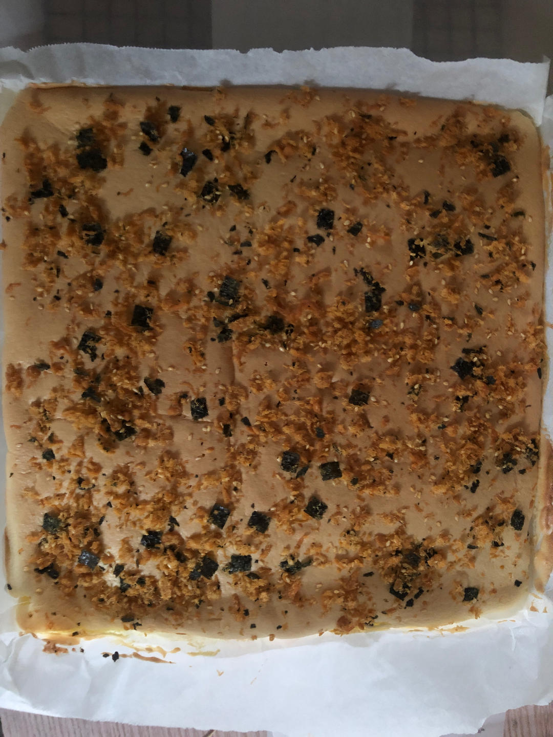 香葱海苔肉松芝麻蛋糕卷