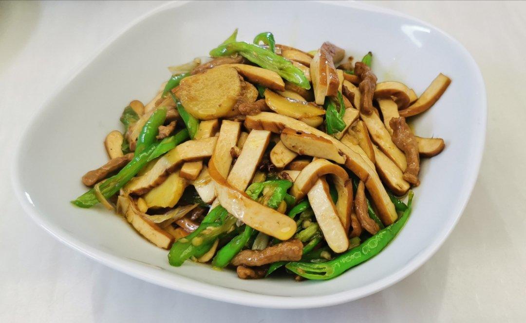 青椒肉丝炒香干