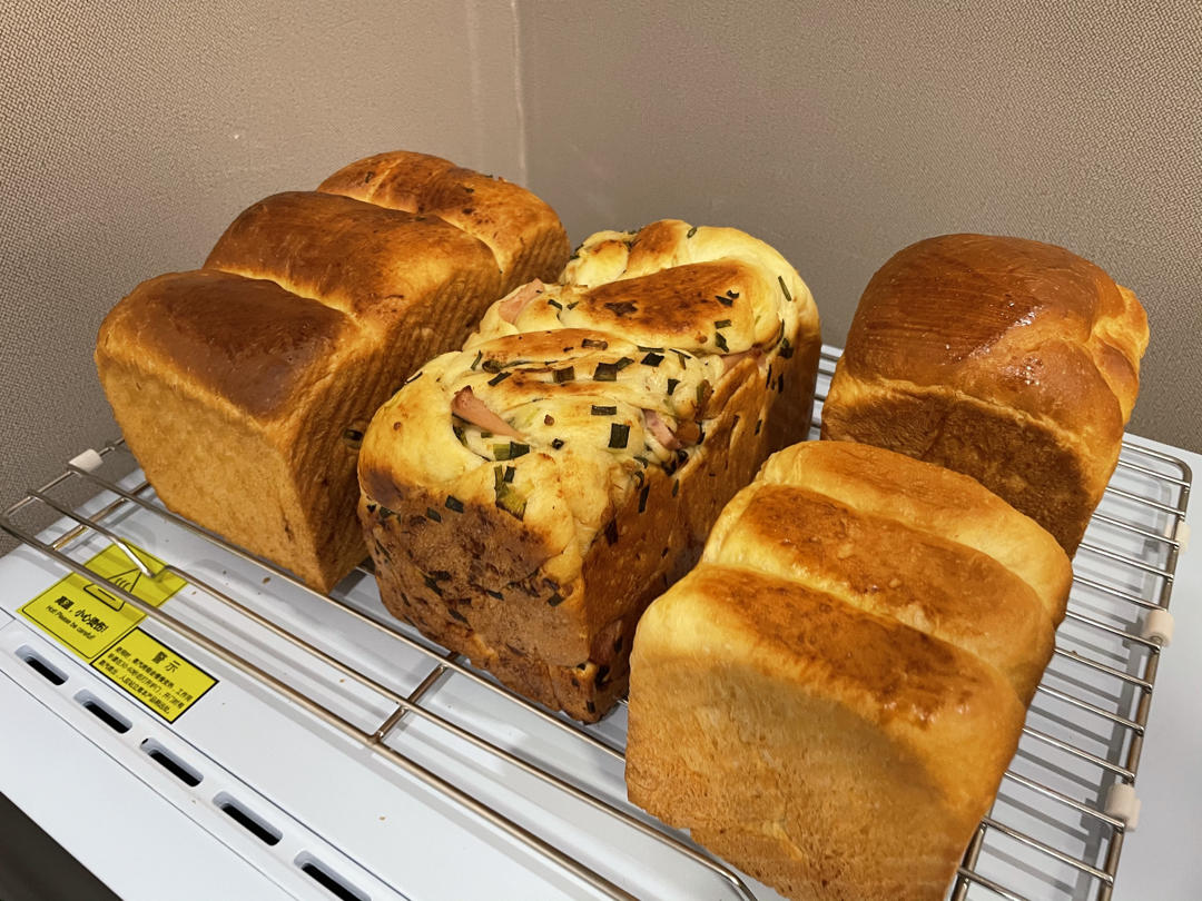 肉松香葱吐司（四种整形手法）