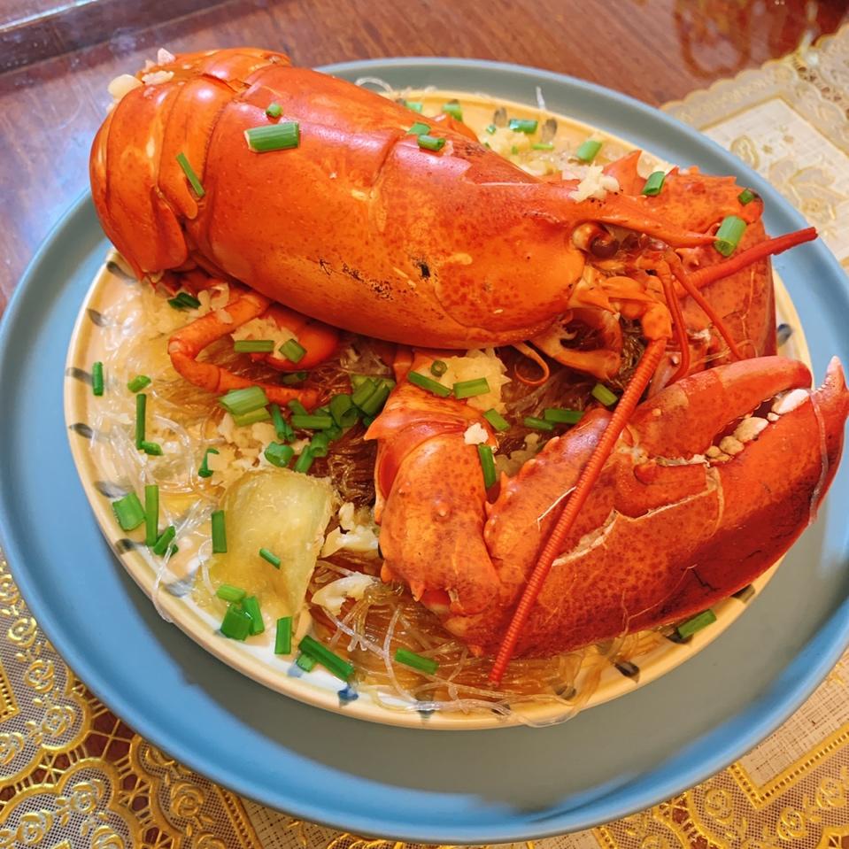 蒜蓉龙虾蒸粉丝