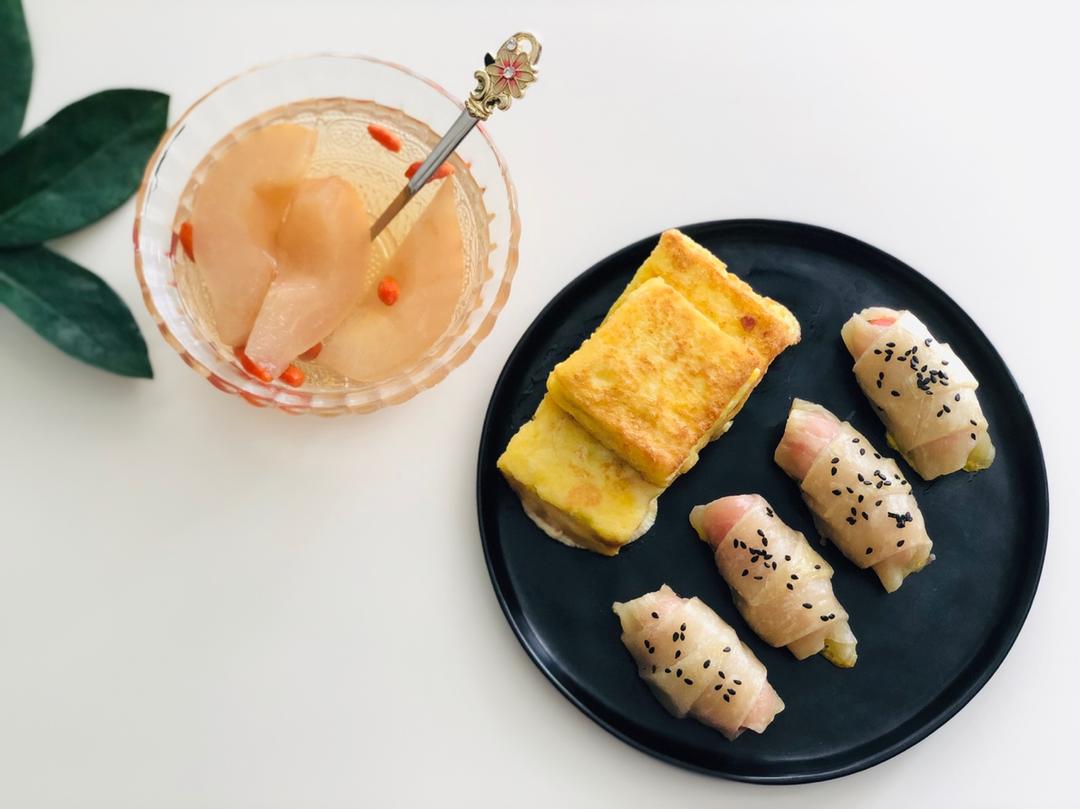 香肠酥皮卷：手抓饼皮还能这样吃，不用和面快速搞定早餐