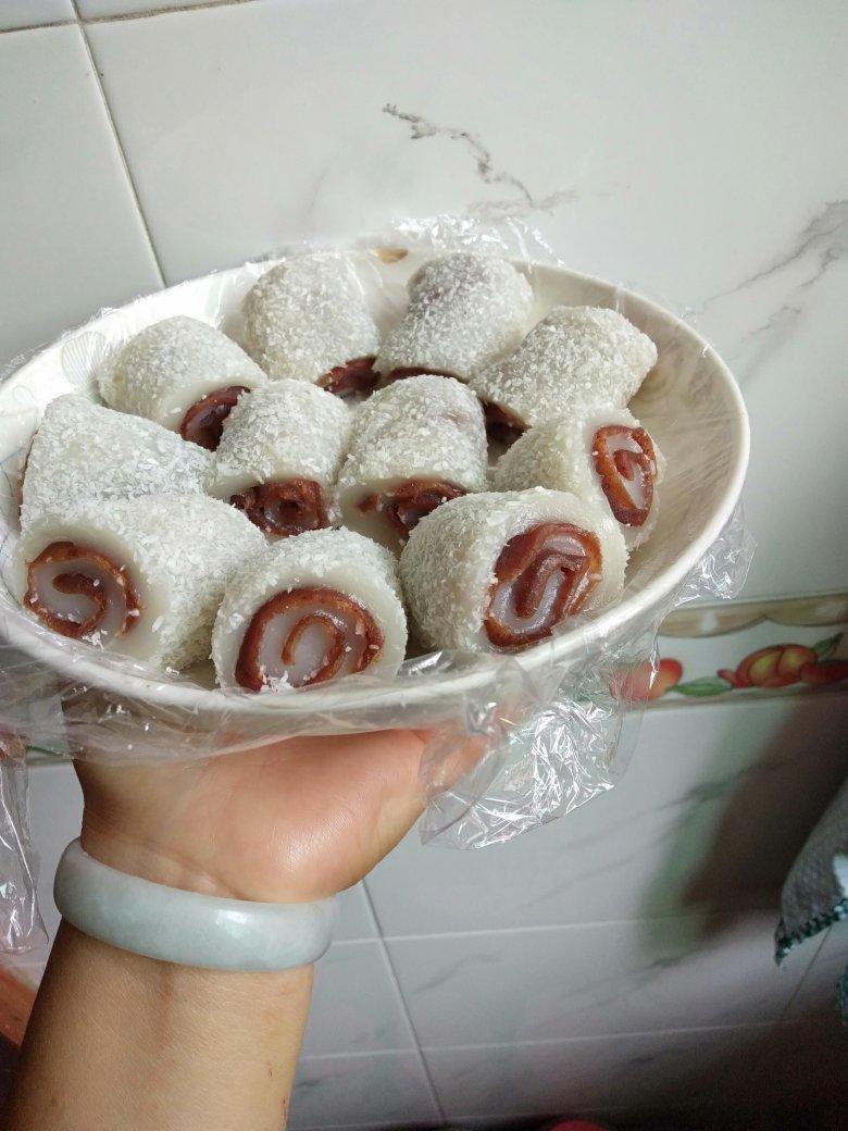 椰蓉豆沙糯米卷