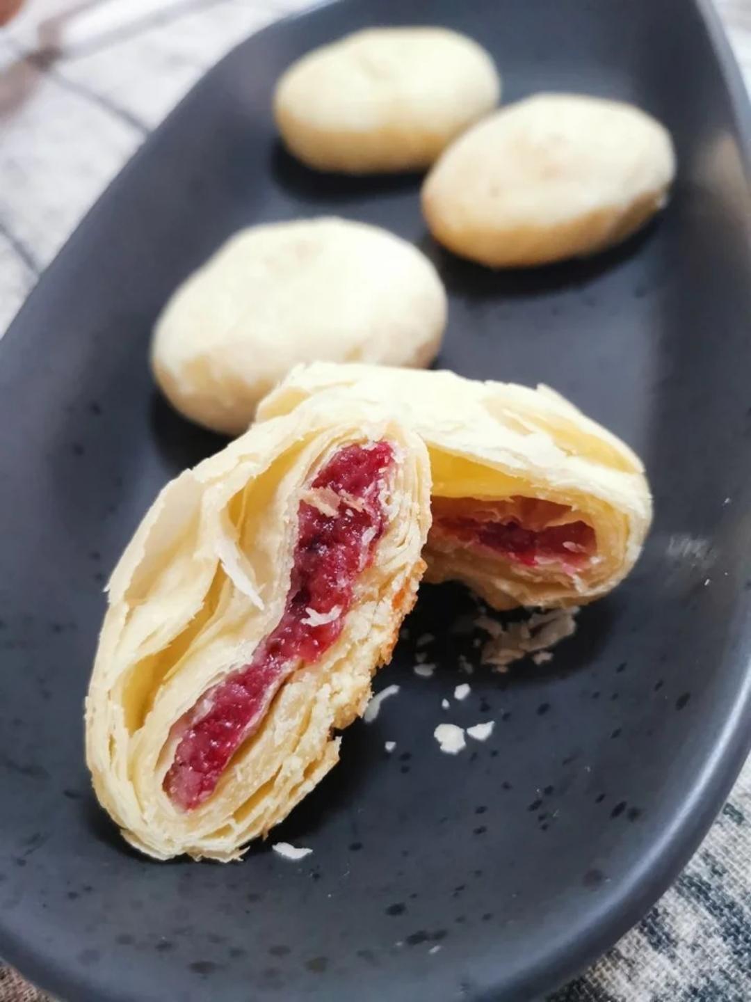 玫瑰花饼~~黄油版(视频菜谱)