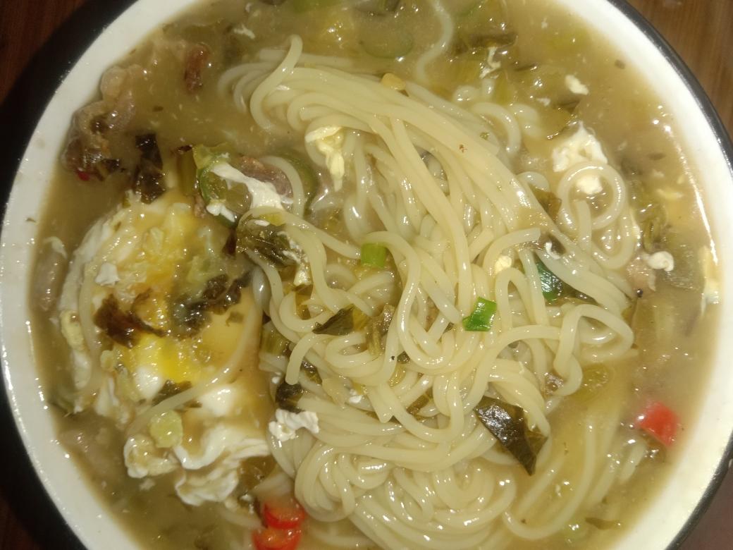 酸菜肉丝面