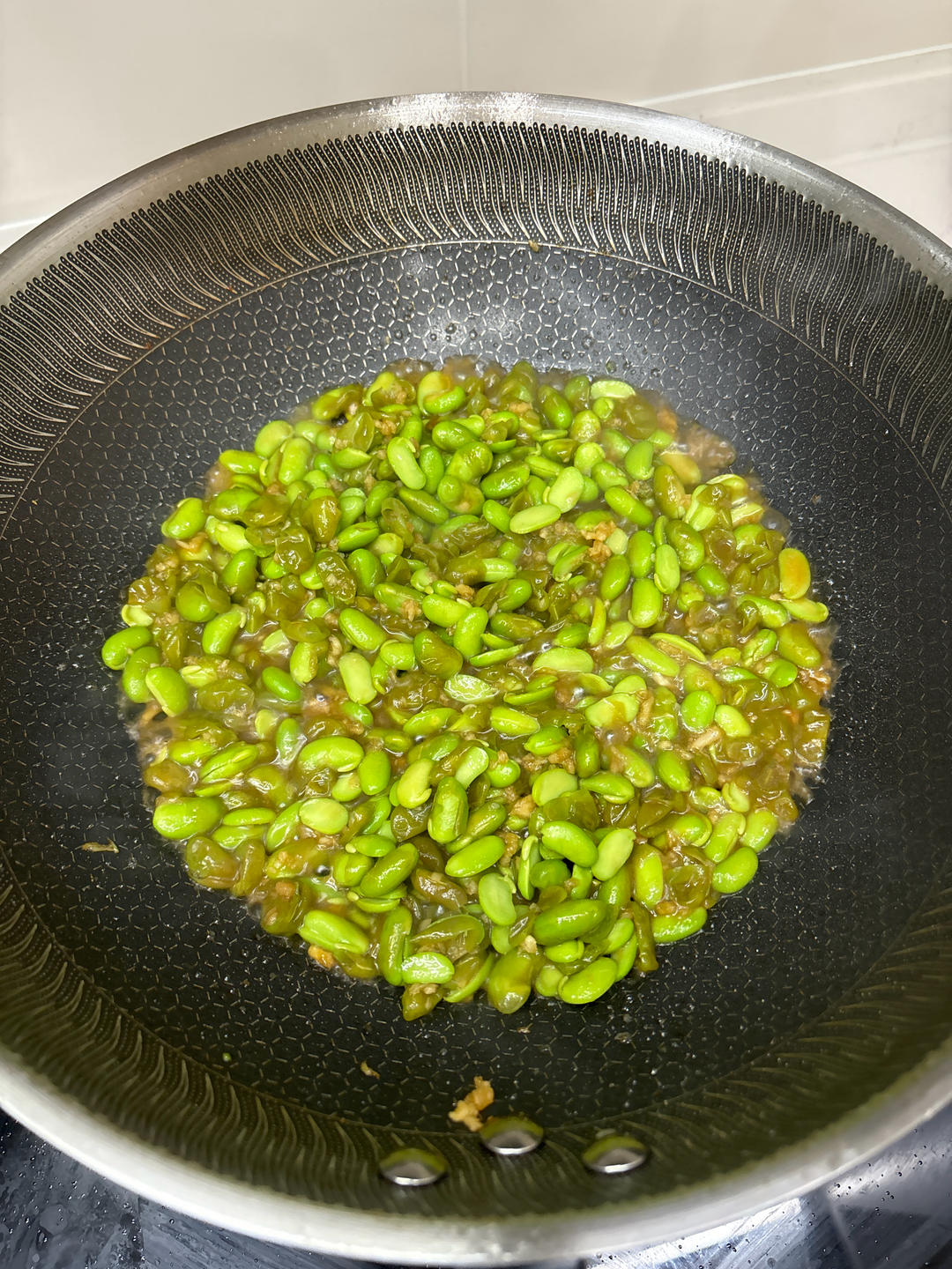 爆炒蒜泥毛豆子超级简单的做法💯好吃