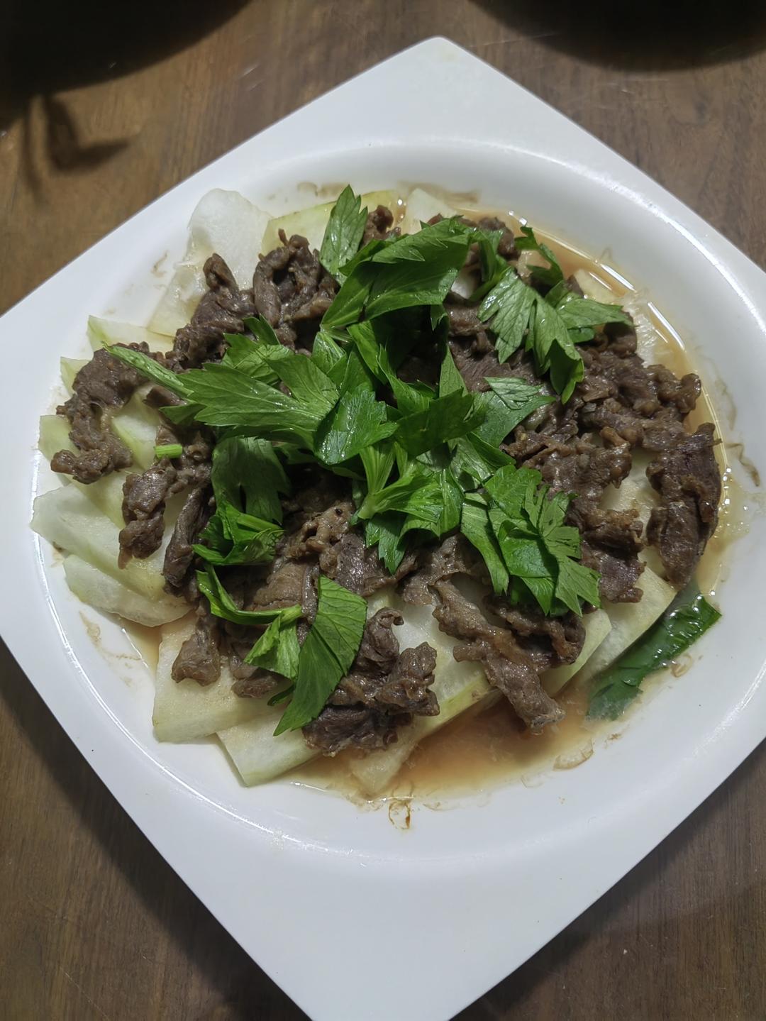 冬瓜蒸牛肉