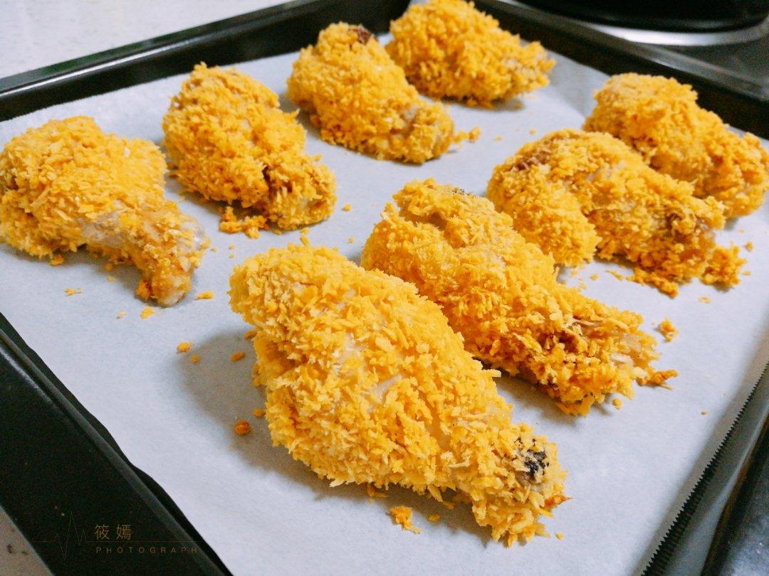 面包糠烤鸡翅