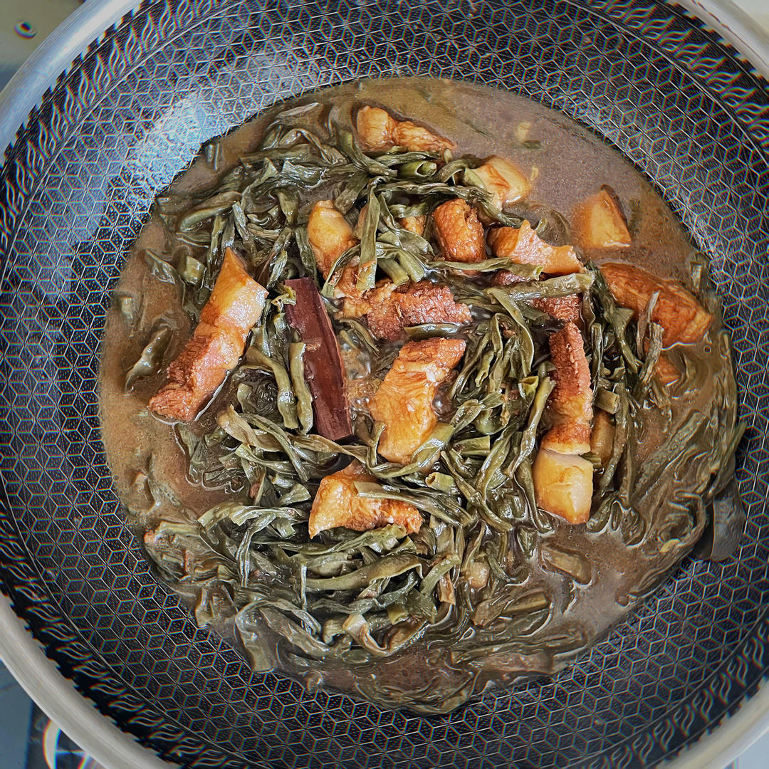 多力压榨玉米油之干豆角红烧肉