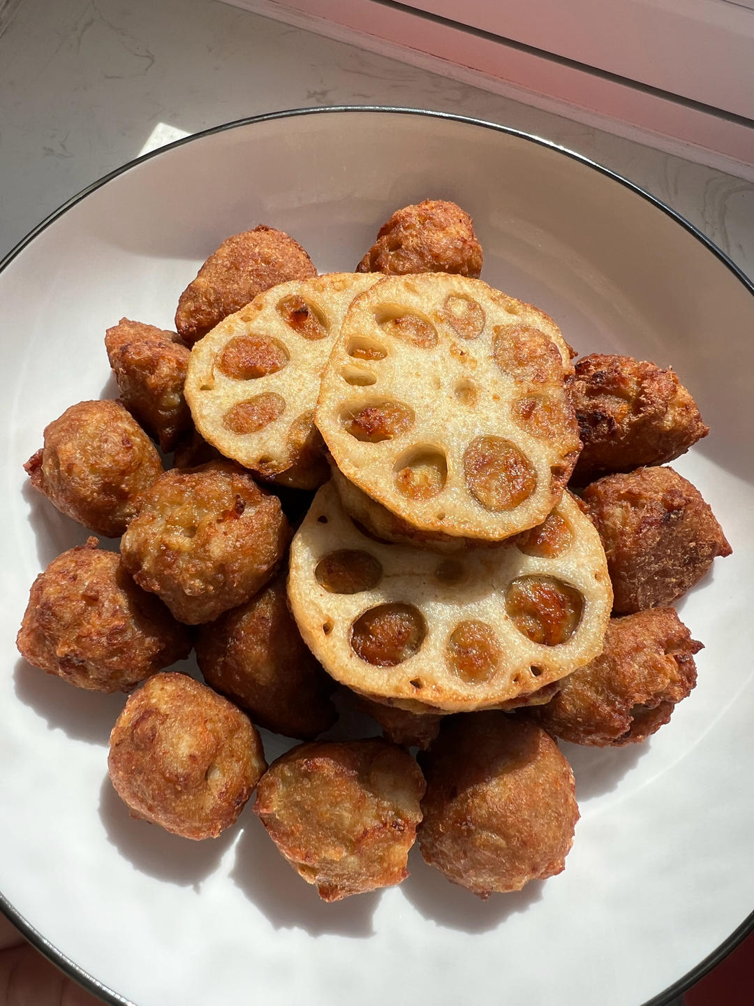 猪肉莲藕胡萝卜丸子