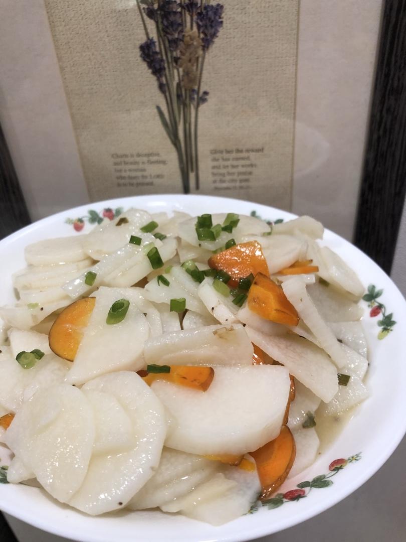 老丁的私房菜-清炒山药