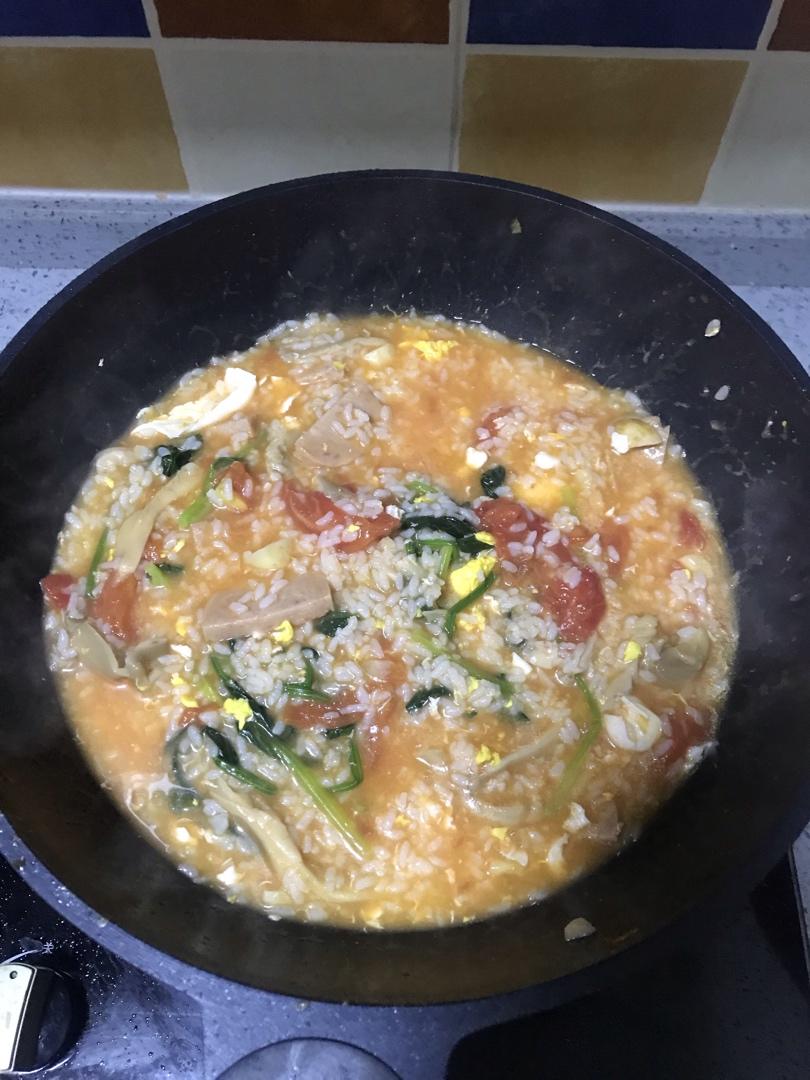 乔小乔-215做的三鲜汤饭