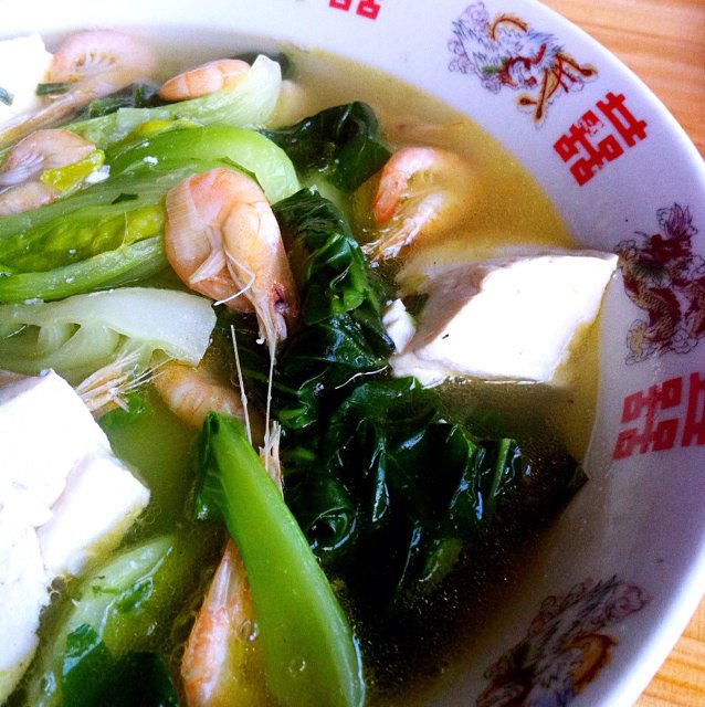 青菜豆腐汤